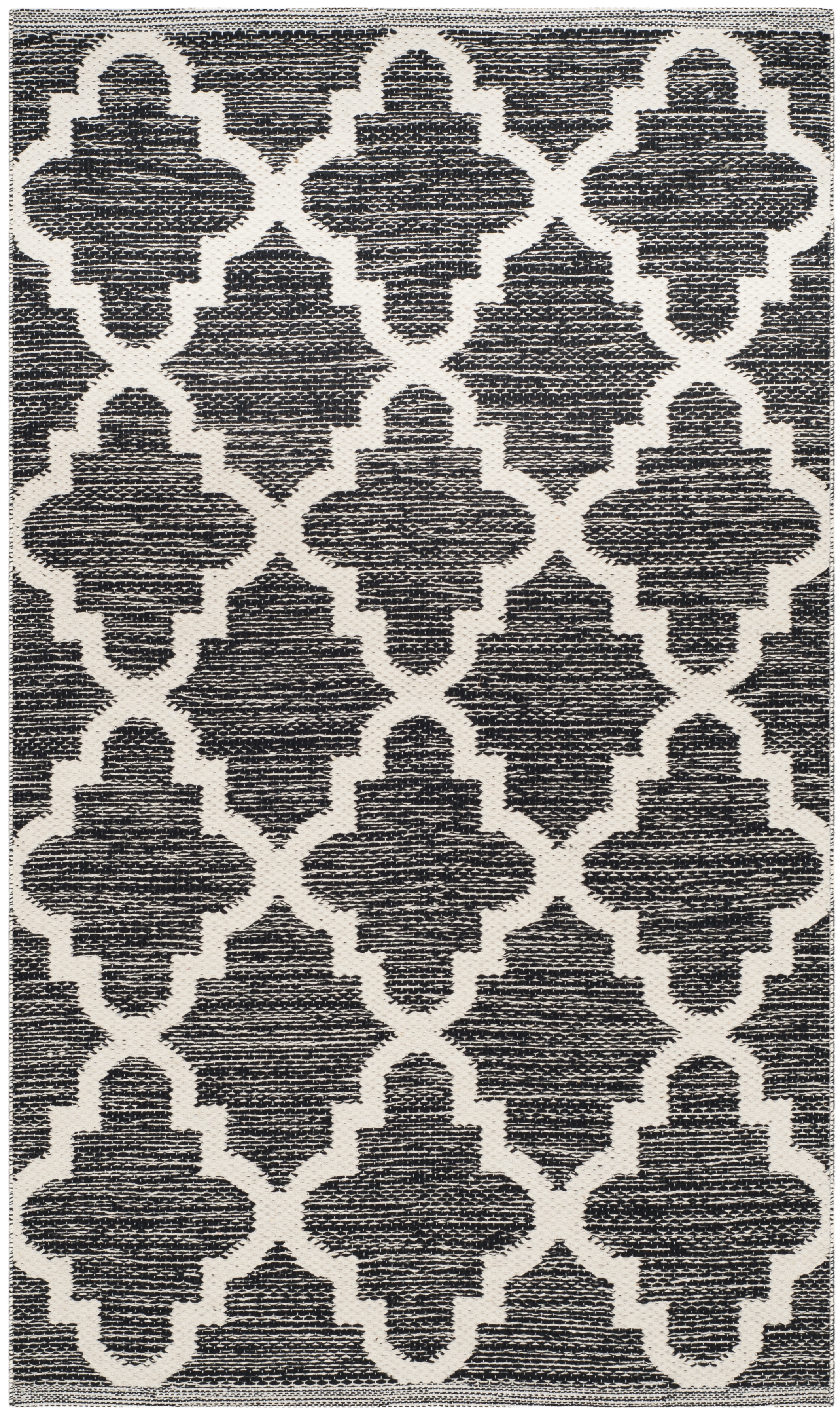 Arlo Home Hand Woven Area Rug, MTK810D, Black/Ivory,  2' 3" X 3' 9" - Image 0