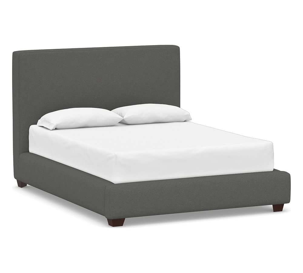 Big Sur Upholstered Bed, Queen, Park Weave Charcoal - Image 0