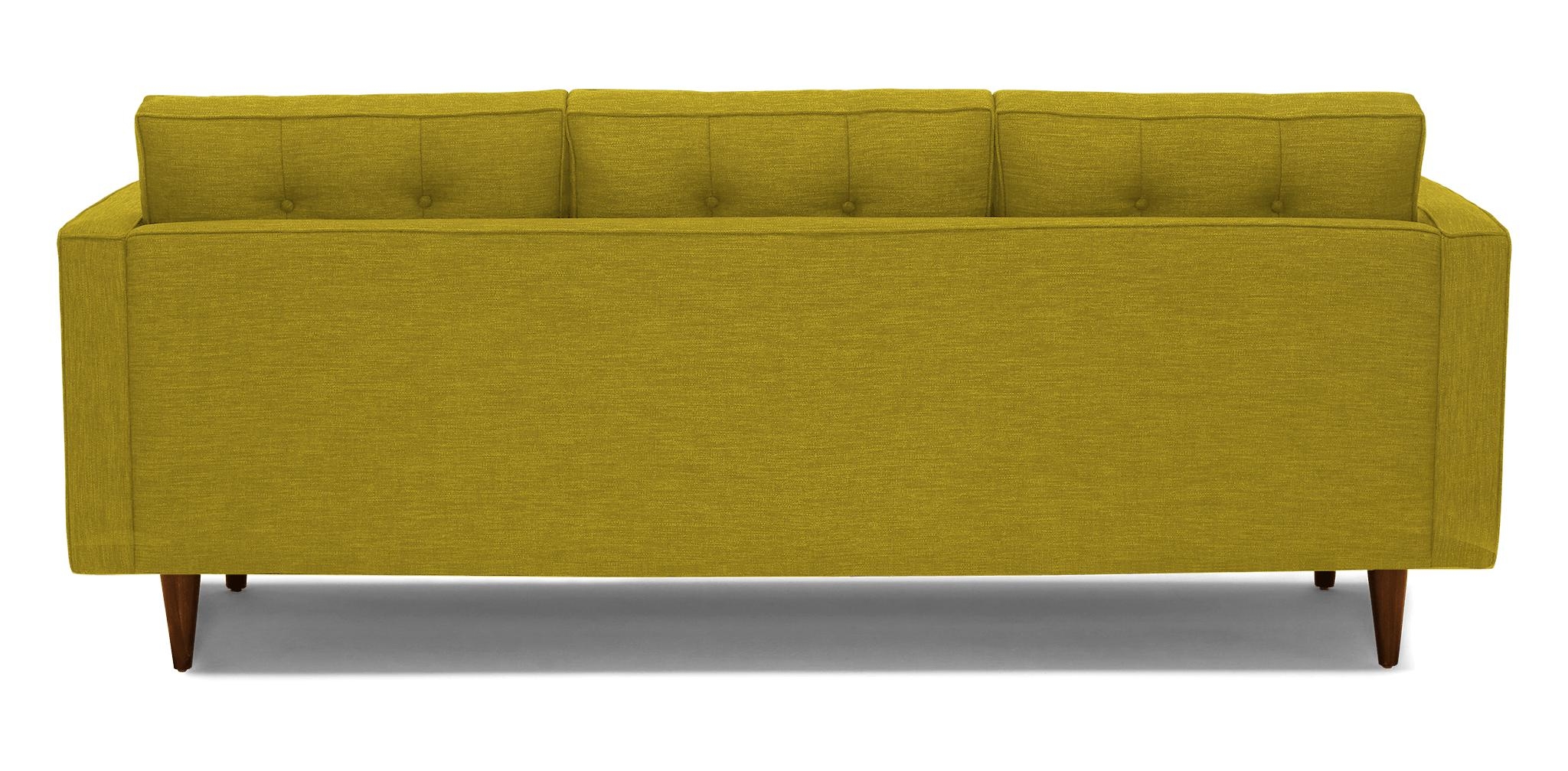 Yellow Braxton Mid Century Modern Sofa - Bloke Goldenrod - Mocha - Image 4