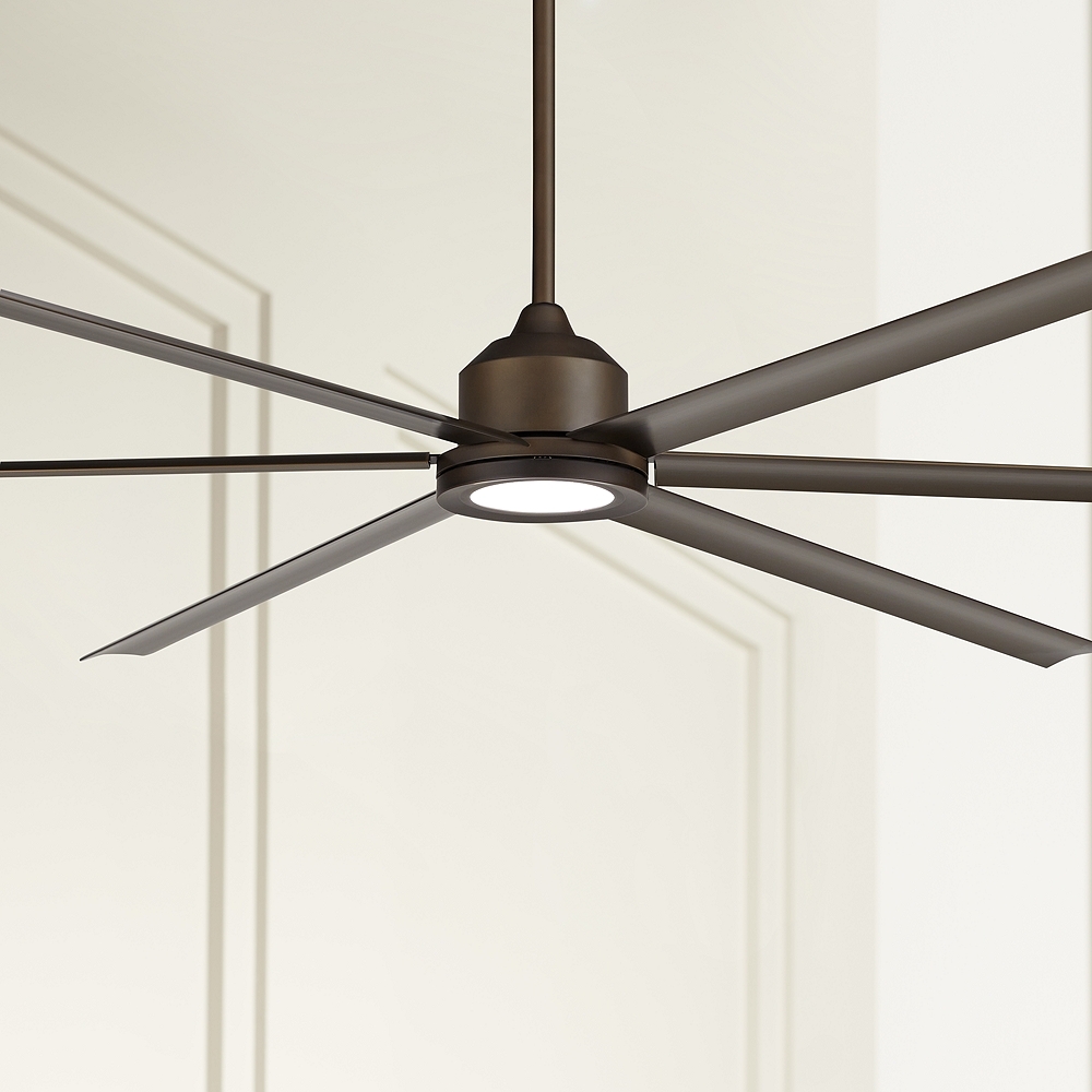 96" Casa Bravo Oil-Rubbed Bronze Damp Rated LED Ceiling Fan - Style # 88R40 - Image 0