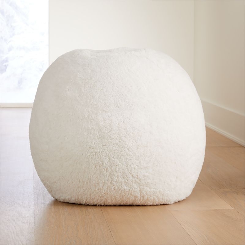 Large Furry Sheep Bean Bag Chair - Image 2