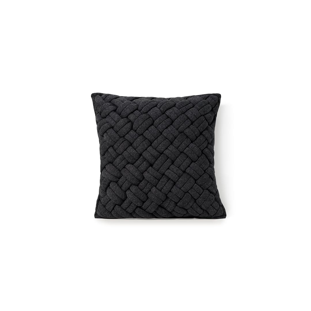 Gray Jersey Square Pillow Cover in Mixed - Image 0