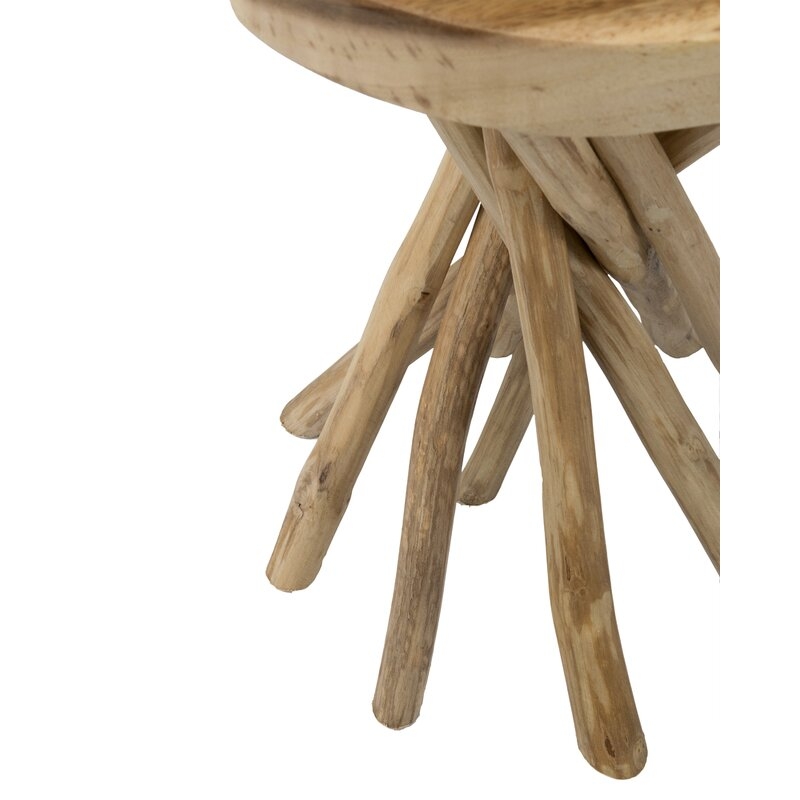 Selah 20'' Tall Solid Wood Tree Stump End Table - Image 4