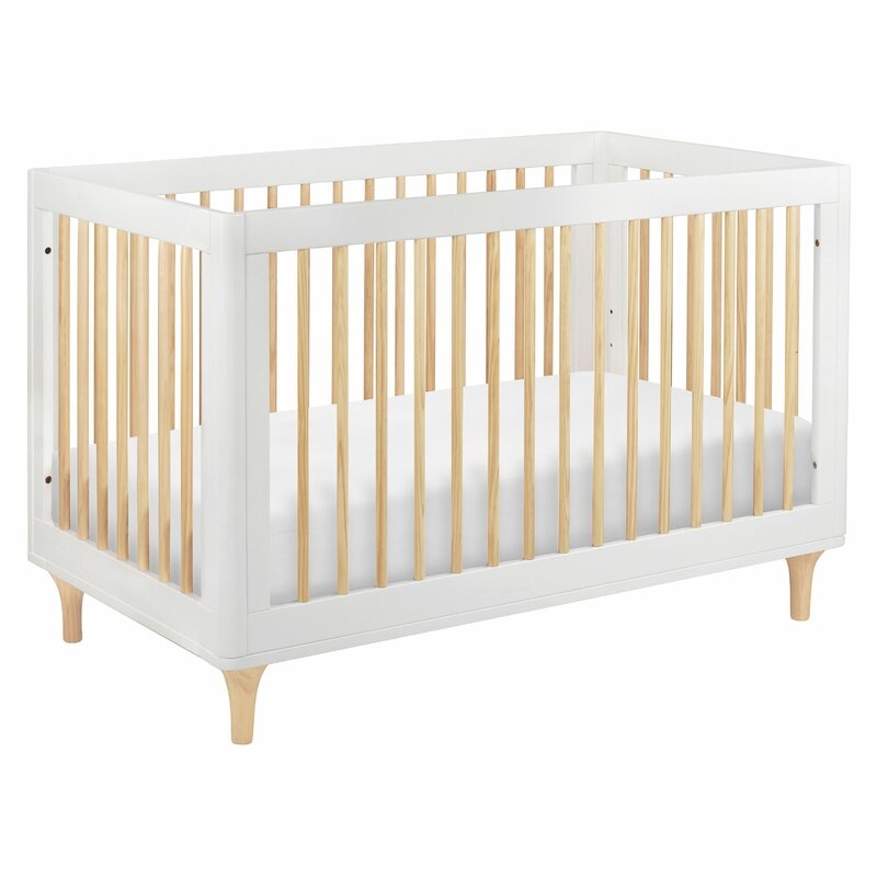 Lolly 3-in-1 Convertible Crib Color: White/Natural - Image 0