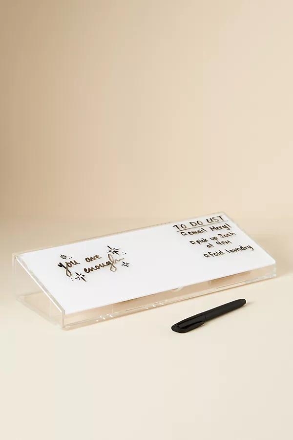 Acrylic Dry Erase Desk Organizer - Image 0