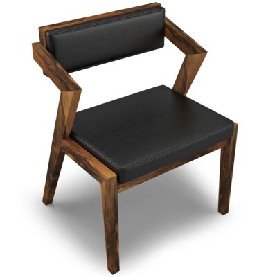 Vernazza Leather Upholstered Arm Chair - Image 0