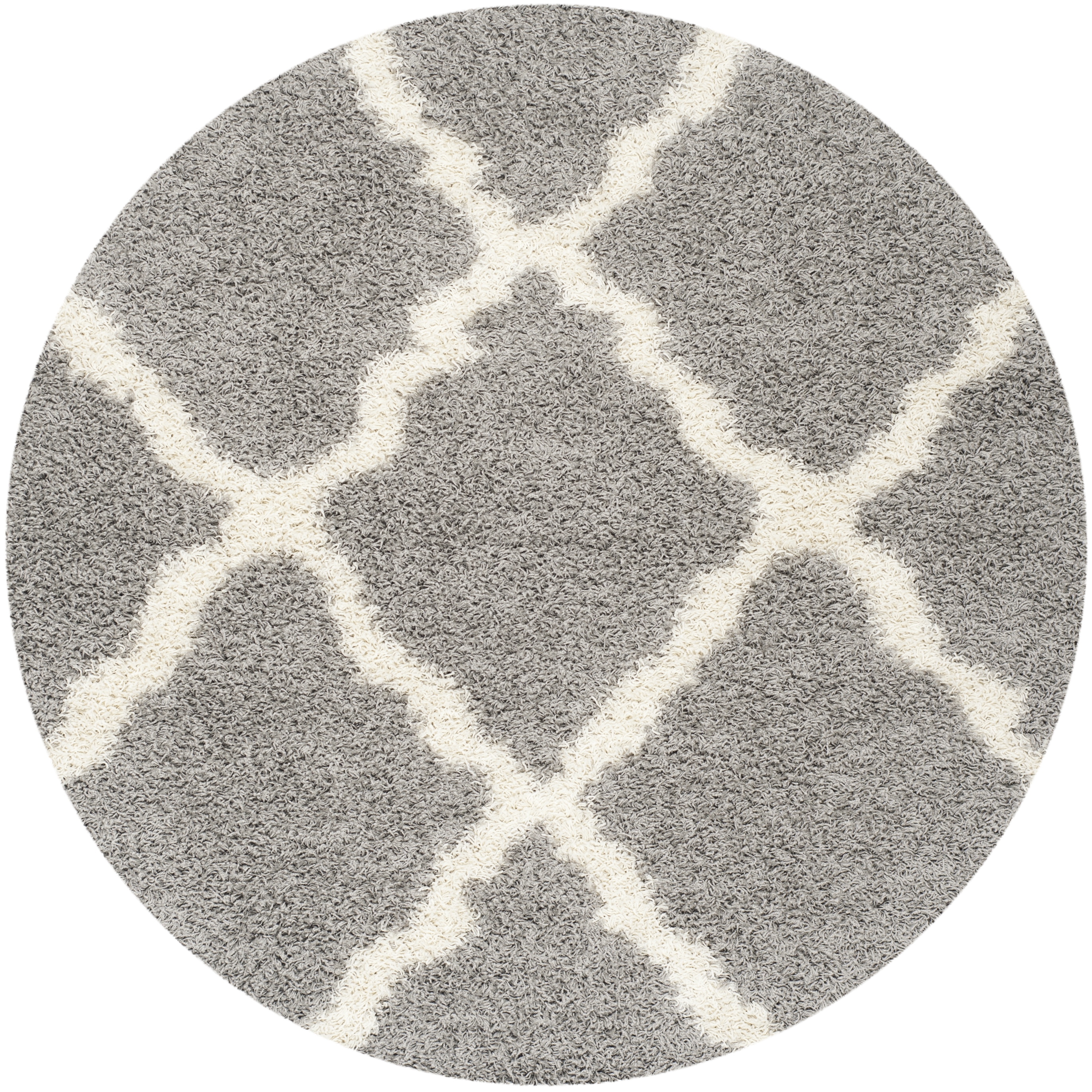 Arlo Home Woven Area Rug, SGD257G, Grey/Ivory,  8' X 8' Round - Image 0