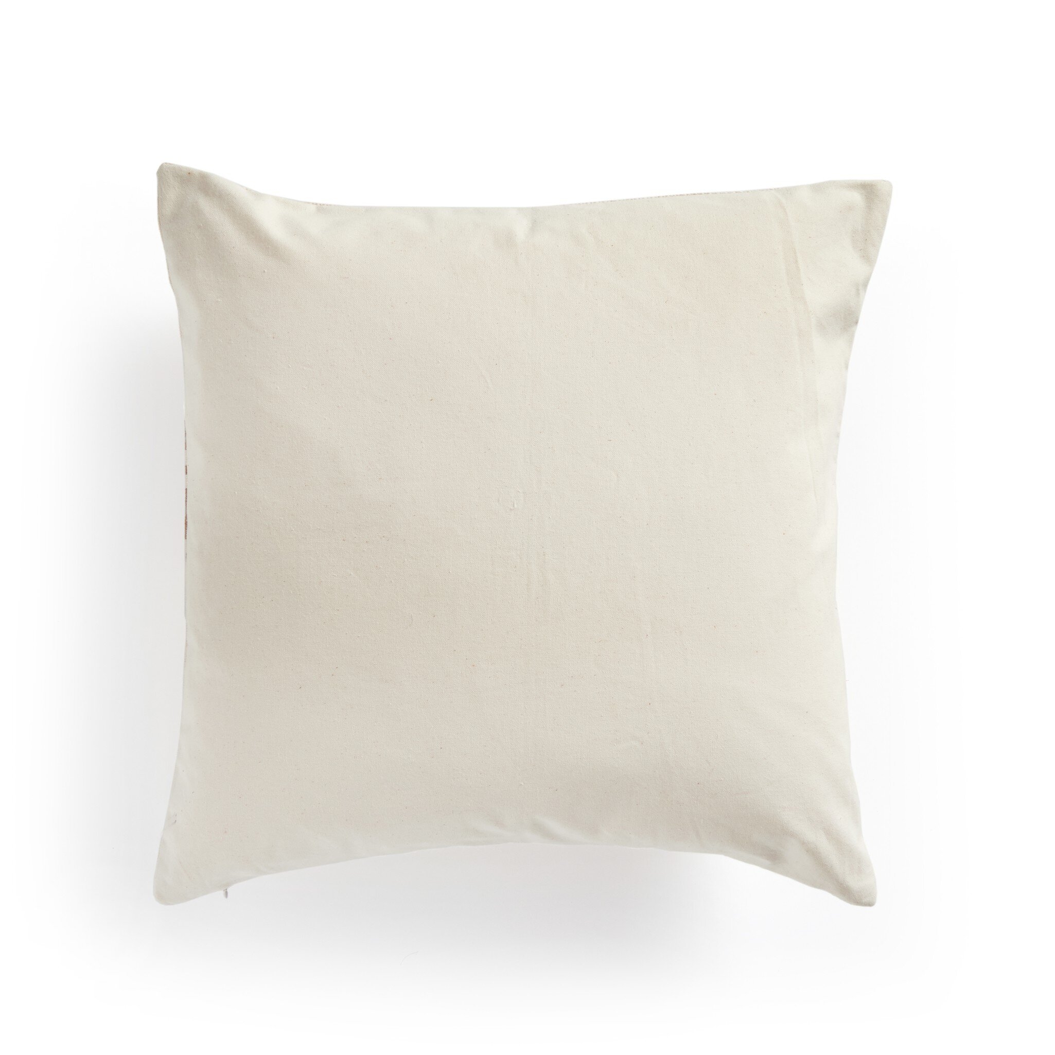 Handwoven Merido Pillow - Beige - Beige Cotton - Image 3