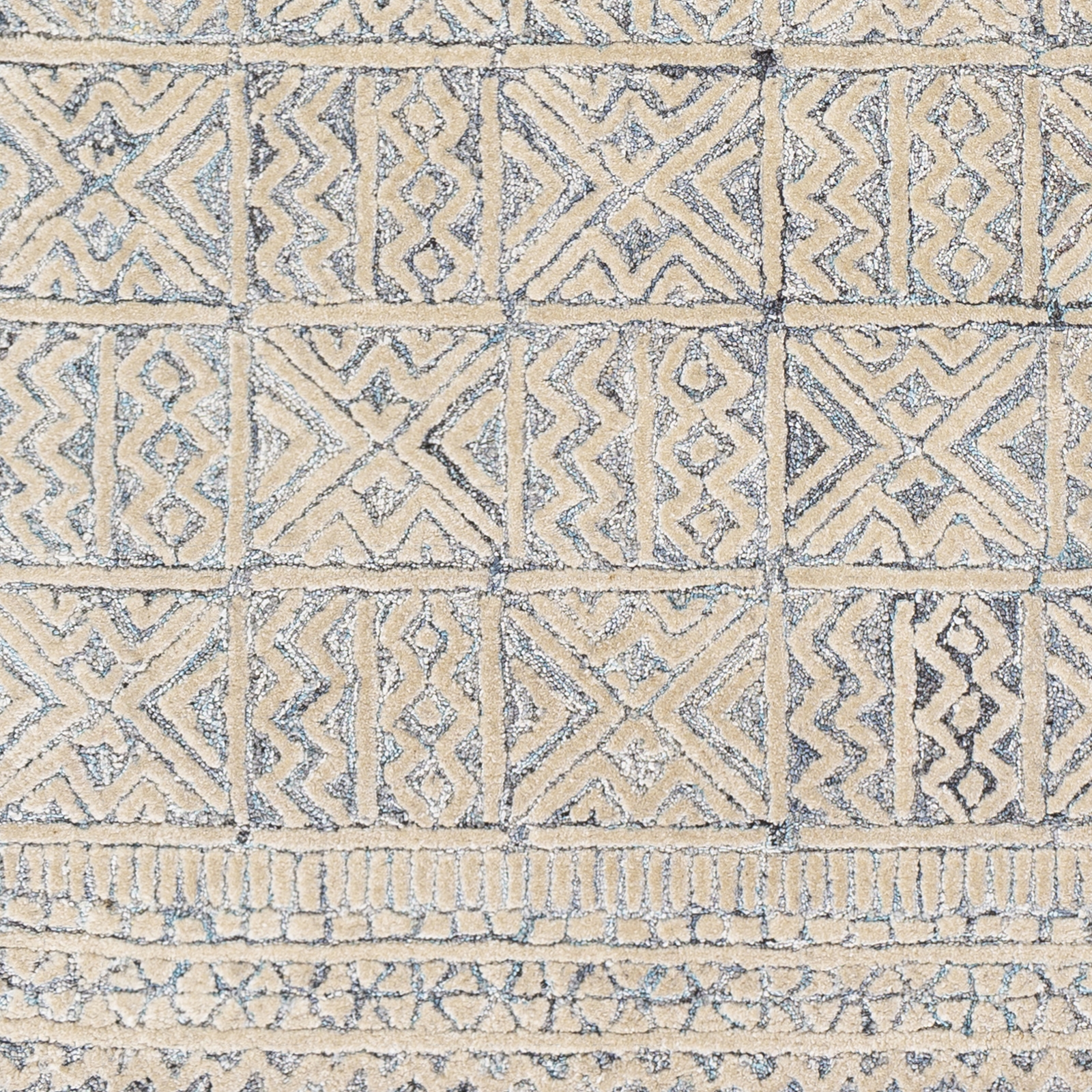 Montclair Blue Indoor 4' x 6' Handmade Rug - Image 4