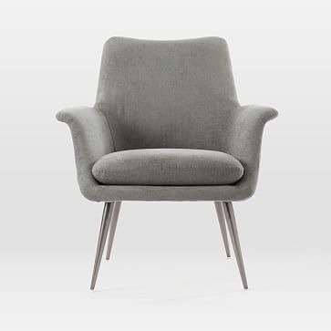 Finley Flare Chair, Poly, Twill, Sand, Burnished Bronze - Image 3