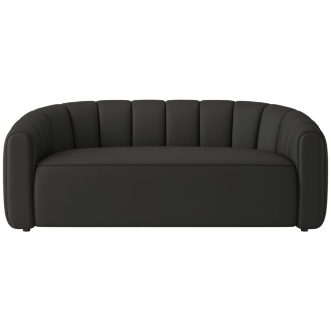 Fitz 72.5" Loveseat Kanvas Ebony - Image 0