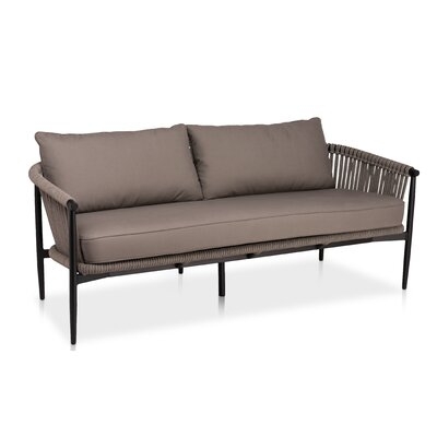 Kwon 72'' Wide Outdoor Patio Sofa with Cushions - Image 0