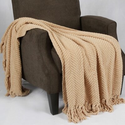 Nader Tweed Knitted-Design Throw - Image 0