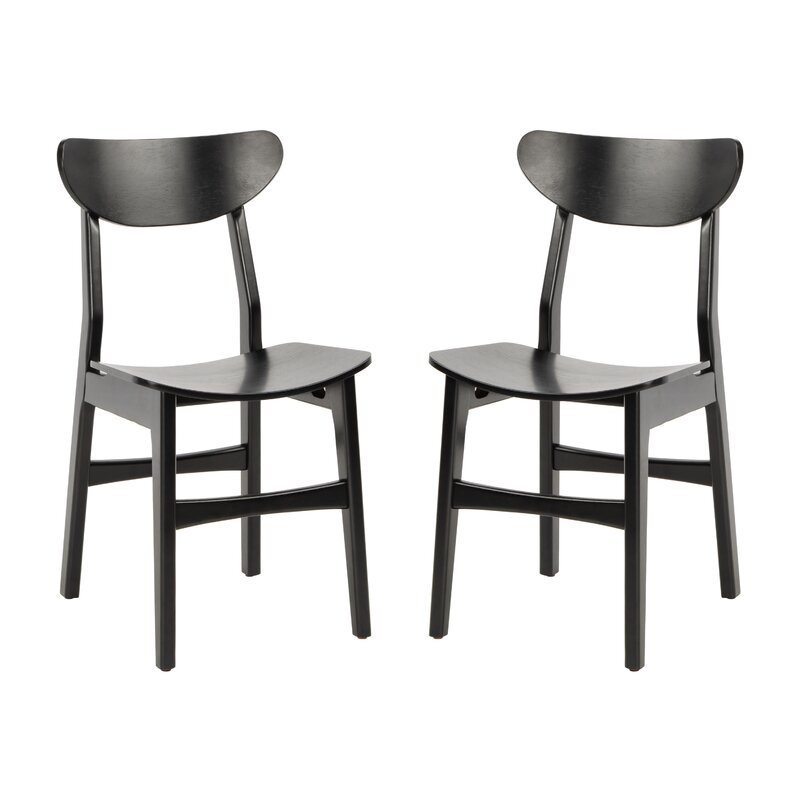 Jakob Side Chair, Black, Set of 2 - Image 0