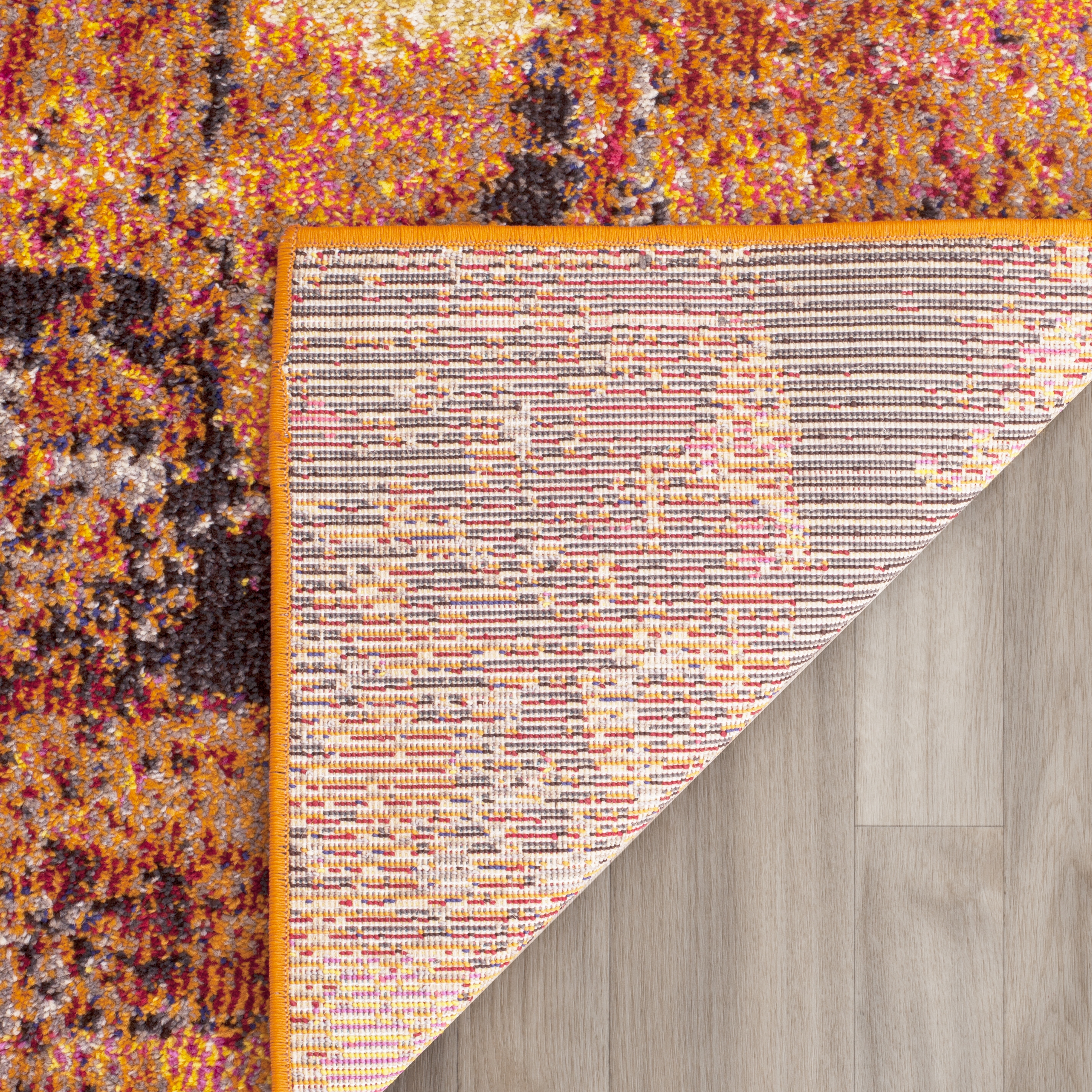 Arlo Home Woven Area Rug, MNC221F, Multi,  5' 1" X 7' 7" - Image 3