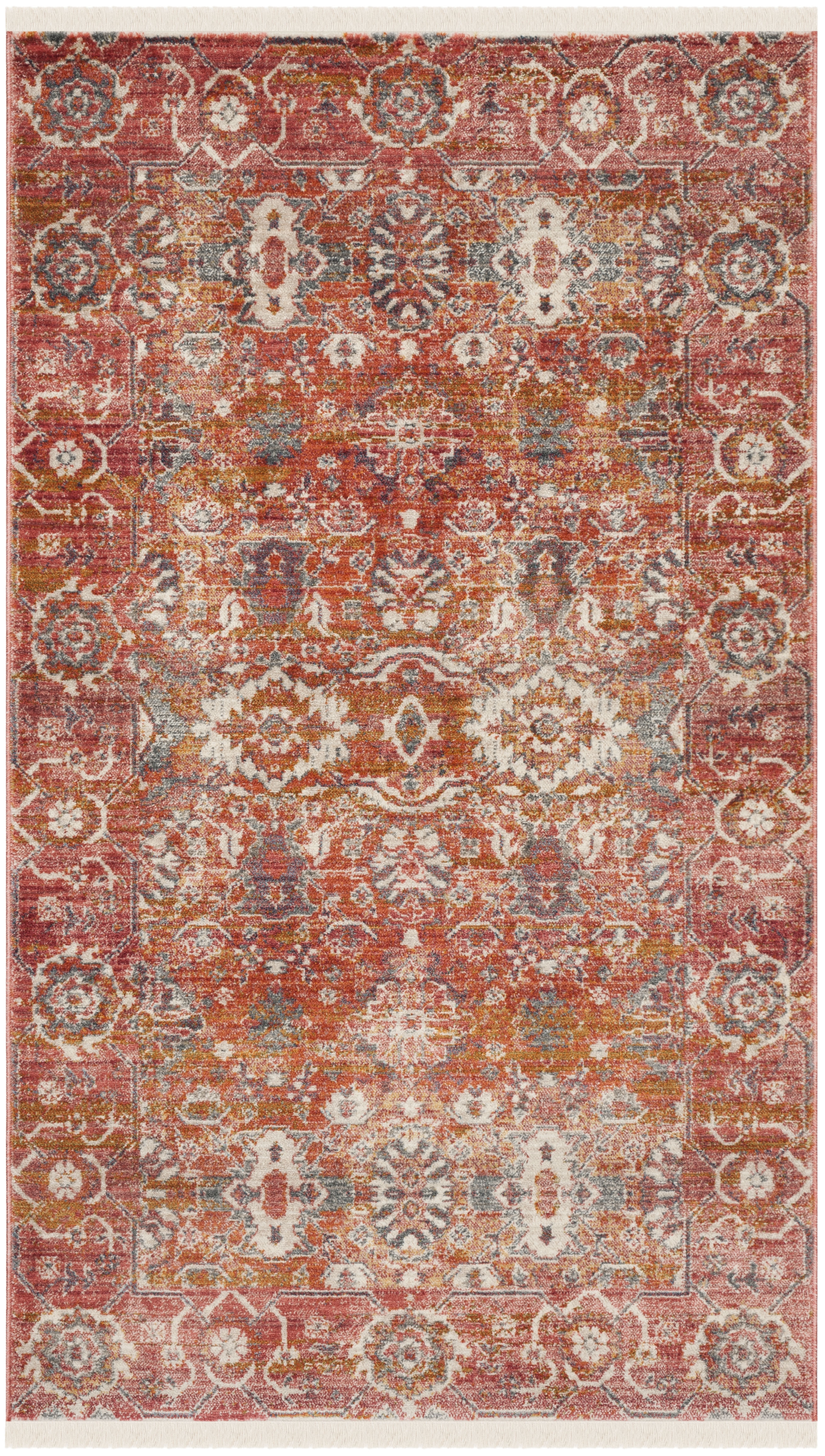 Arlo Home Woven Area Rug, VTP471Q, Red/Orange,  8' X 10' - Image 0