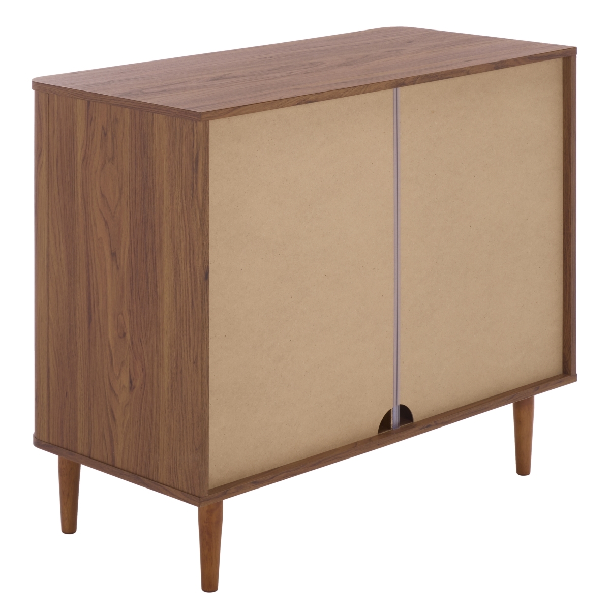 Brey 2 Door Compact Sideboard - Walnut / Brass - Image 8