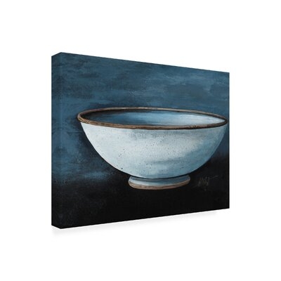 Debbi Wetzel 'White Bowl' Canvas Art - Image 0