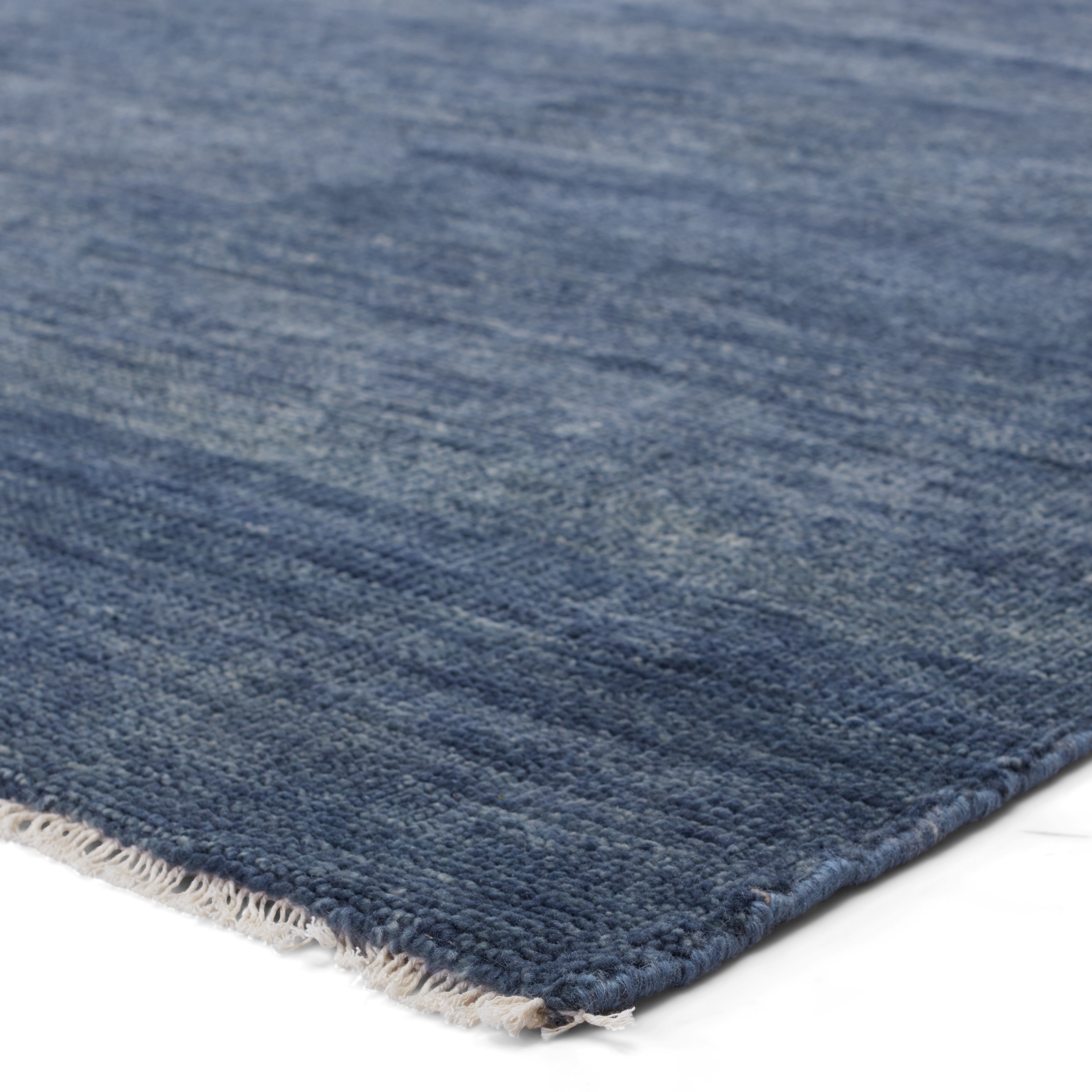 Origin SAG11 Handknotted Solid Dark Blue Runner Rug (3'x12') - Image 1