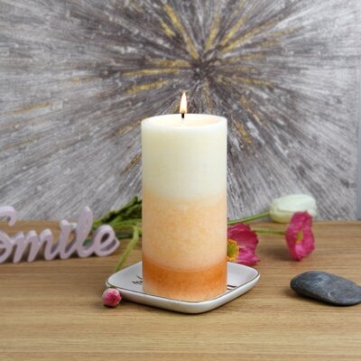 3 X 4 Inch Ginger Peach Scented Pillar Candle(24Pcs/Case)-Ginger Peach - Image 0