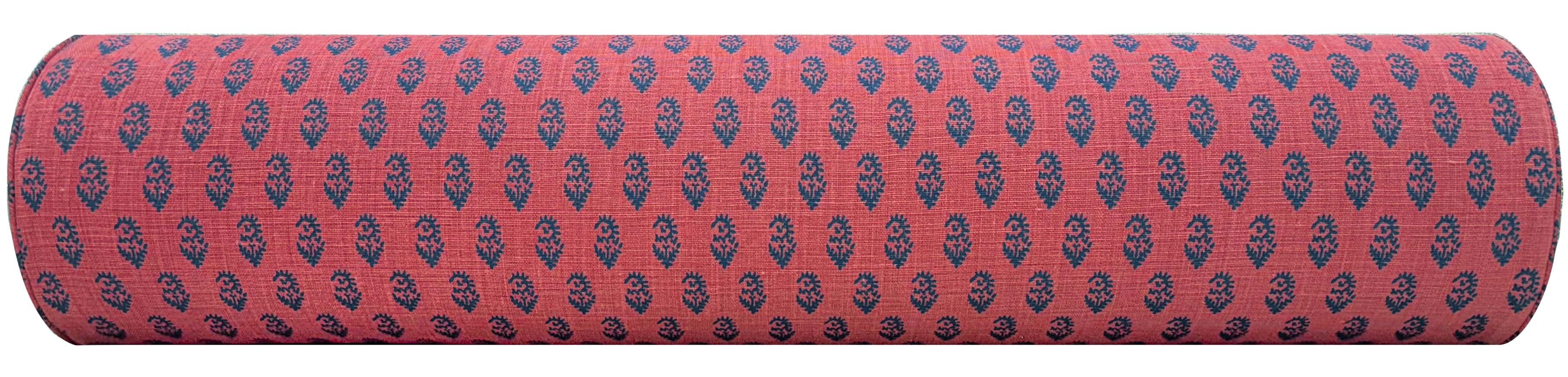 THE BOLSTER :: RAJMATA // INDIGO & RASPBERRY | PETER DUNHAM - QUEEN // 9" X 36" - Image 3