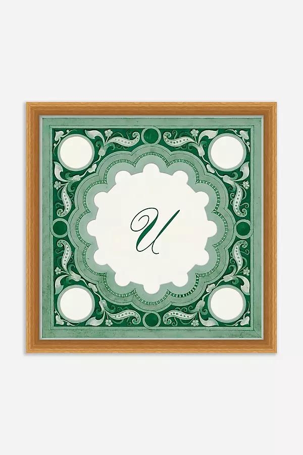 Ornamental Script Monogram Wall Art - Image 0