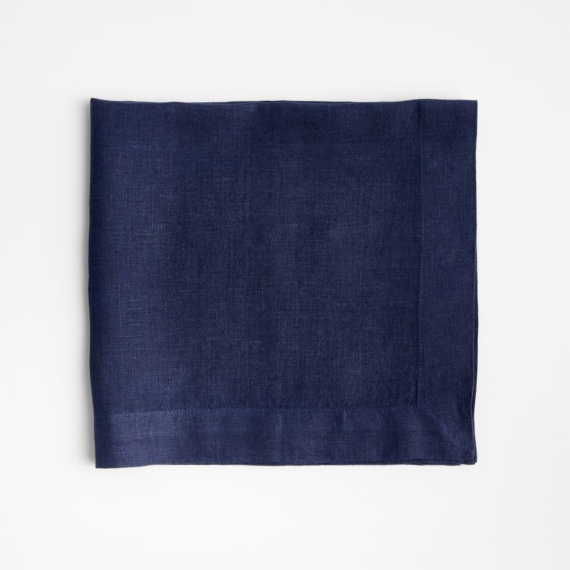 Marin Deep Indigo EUROPEAN FLAX ™-Certified Linen Napkin - Image 6