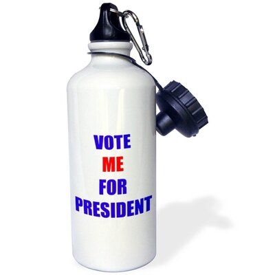 Vote Me for President 21 oz Stainless Steel Water Bottle with Straw - Image 0