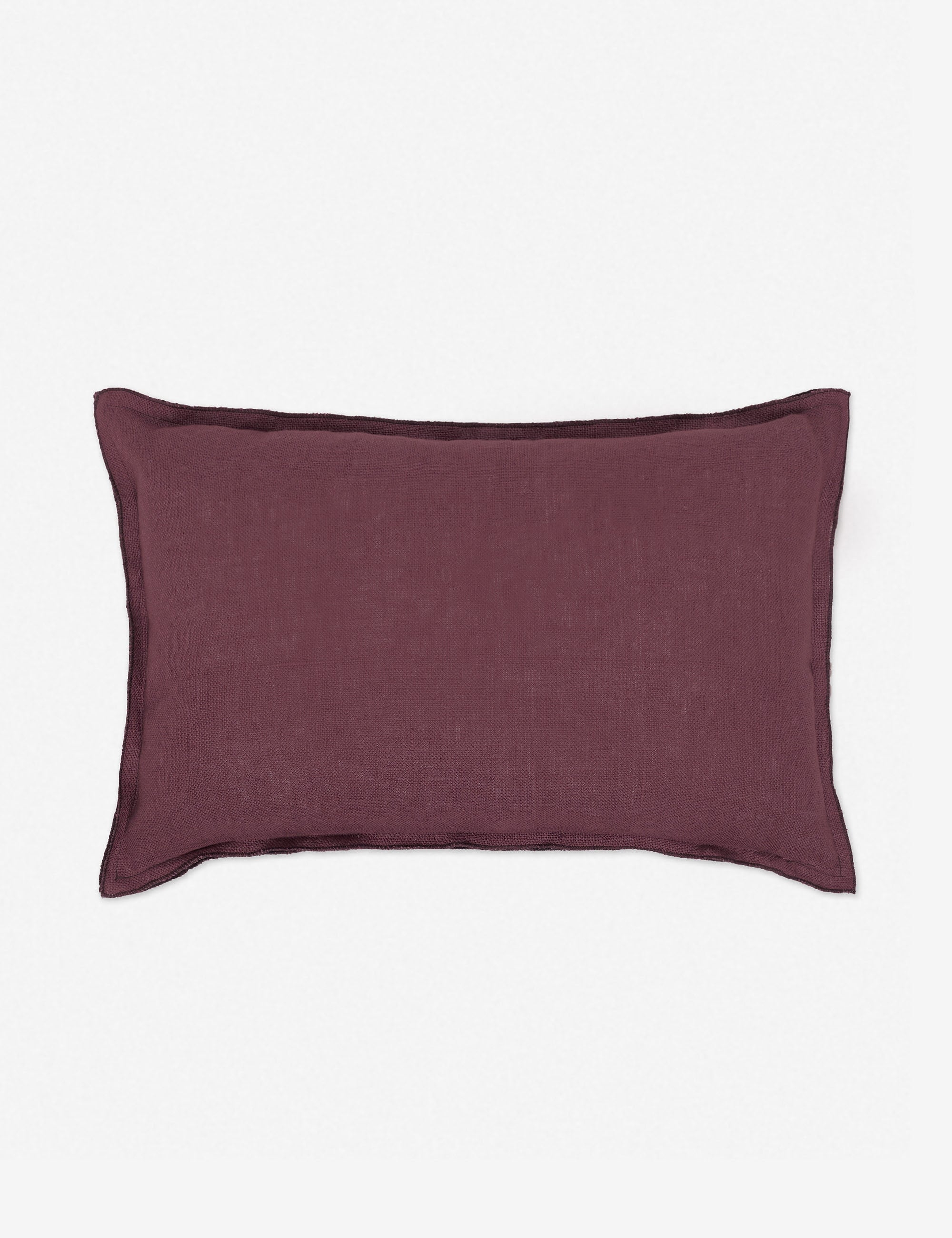 Arlo Linen Pillow - Aubergine / 13" x 20" - Image 38