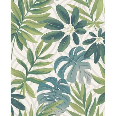 Pendergrass Leaf 33' x 20.5" Wallpaper Roll - Image 0