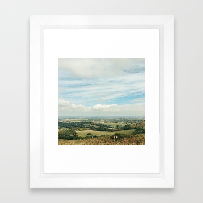 I Can See For Miles Framed Art Print by Cassia Beck - Vector White - X-Small-10x12 - Image 0