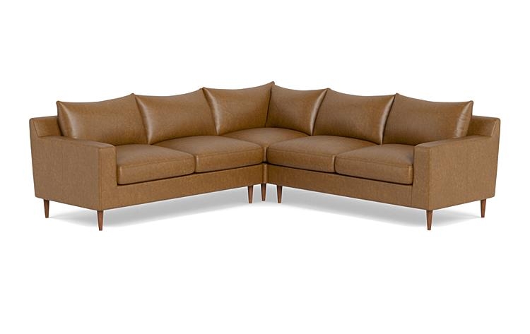Sloan Leather 4-Seat Corner Sectional Sofa - Image 1