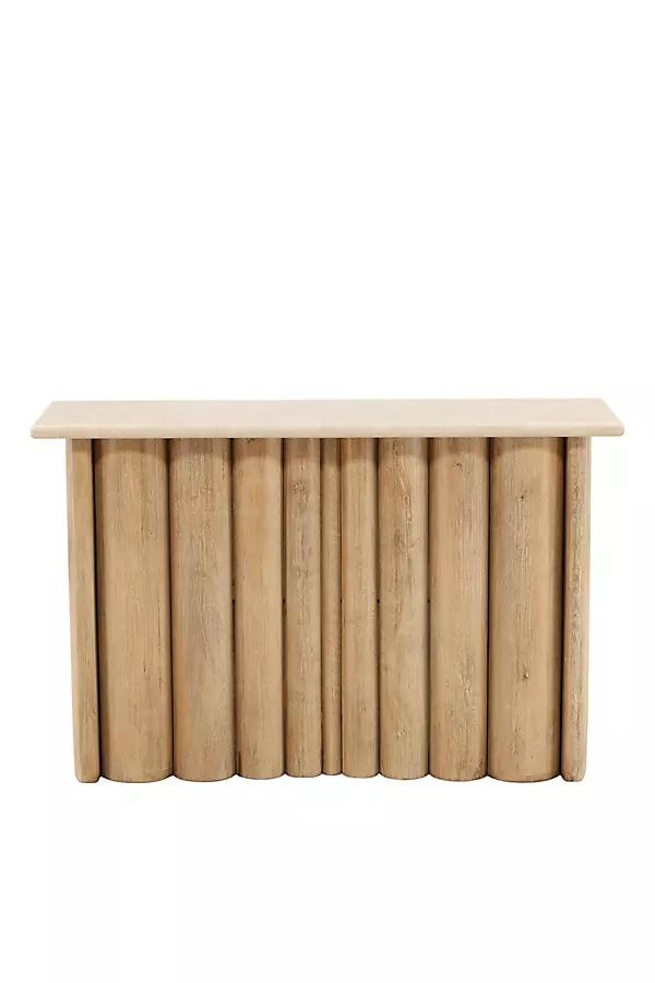 Thandi Wood and Marble Console - Image 0