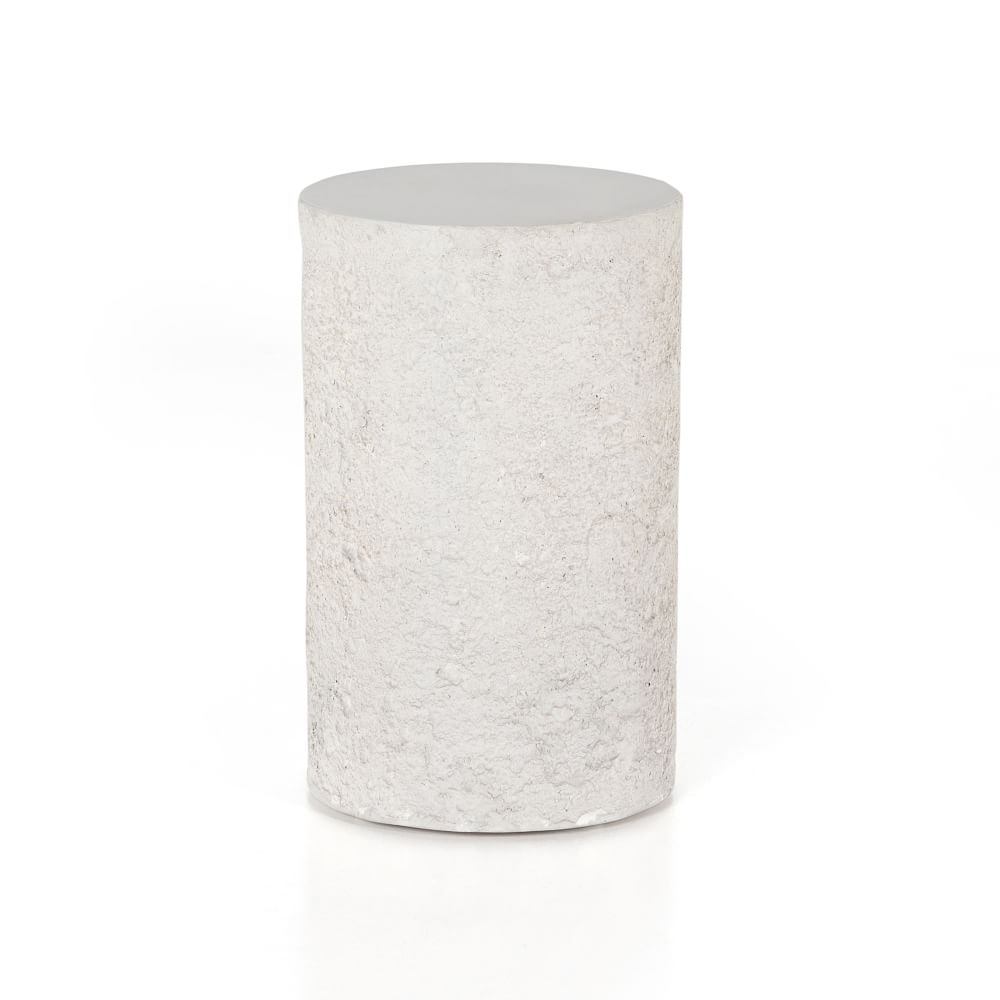 Rounded Outdoor Concrete Side Table - Image 0