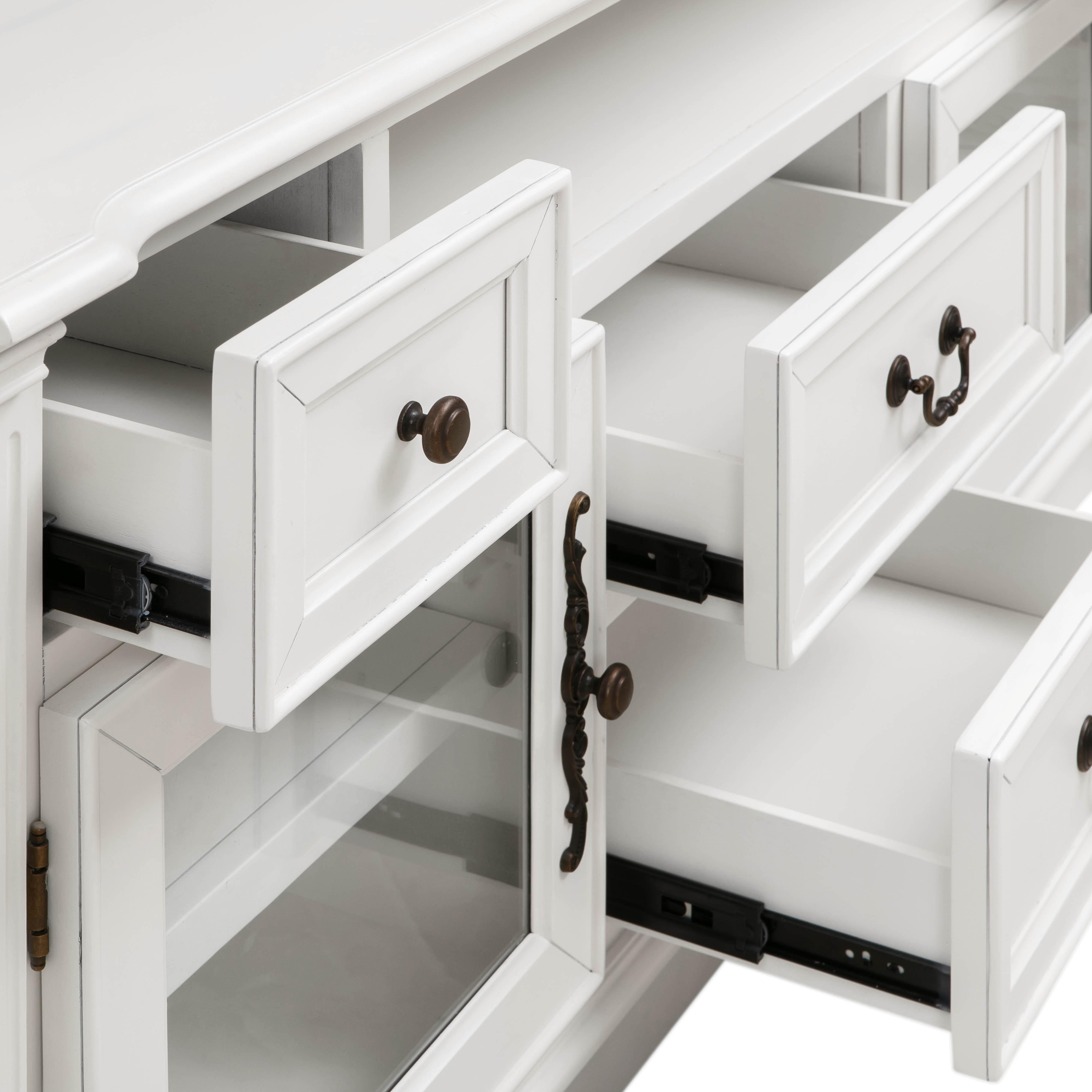 Newport White Entertainment Center for TVs up to 65" - Image 4