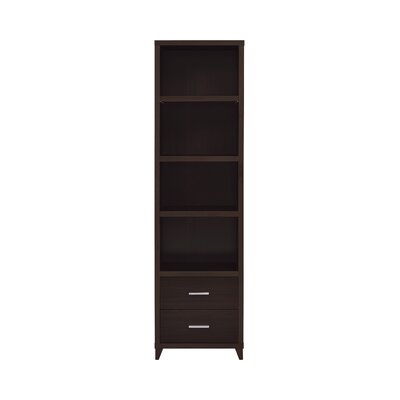 Cappuccino Media Tower With Shelves And Drawers - Image 0
