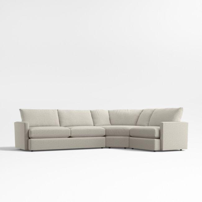 Lounge Classic 3-Piece Wedge Sectional Sofa - Image 0