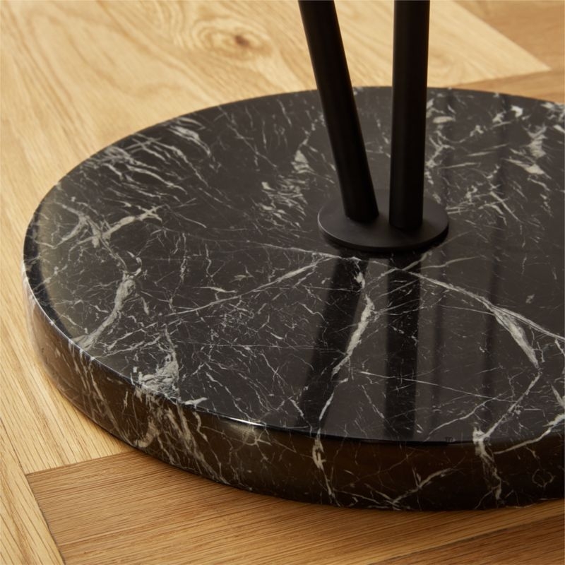 Pavo Black Marble Double Floor Lamp - Image 2