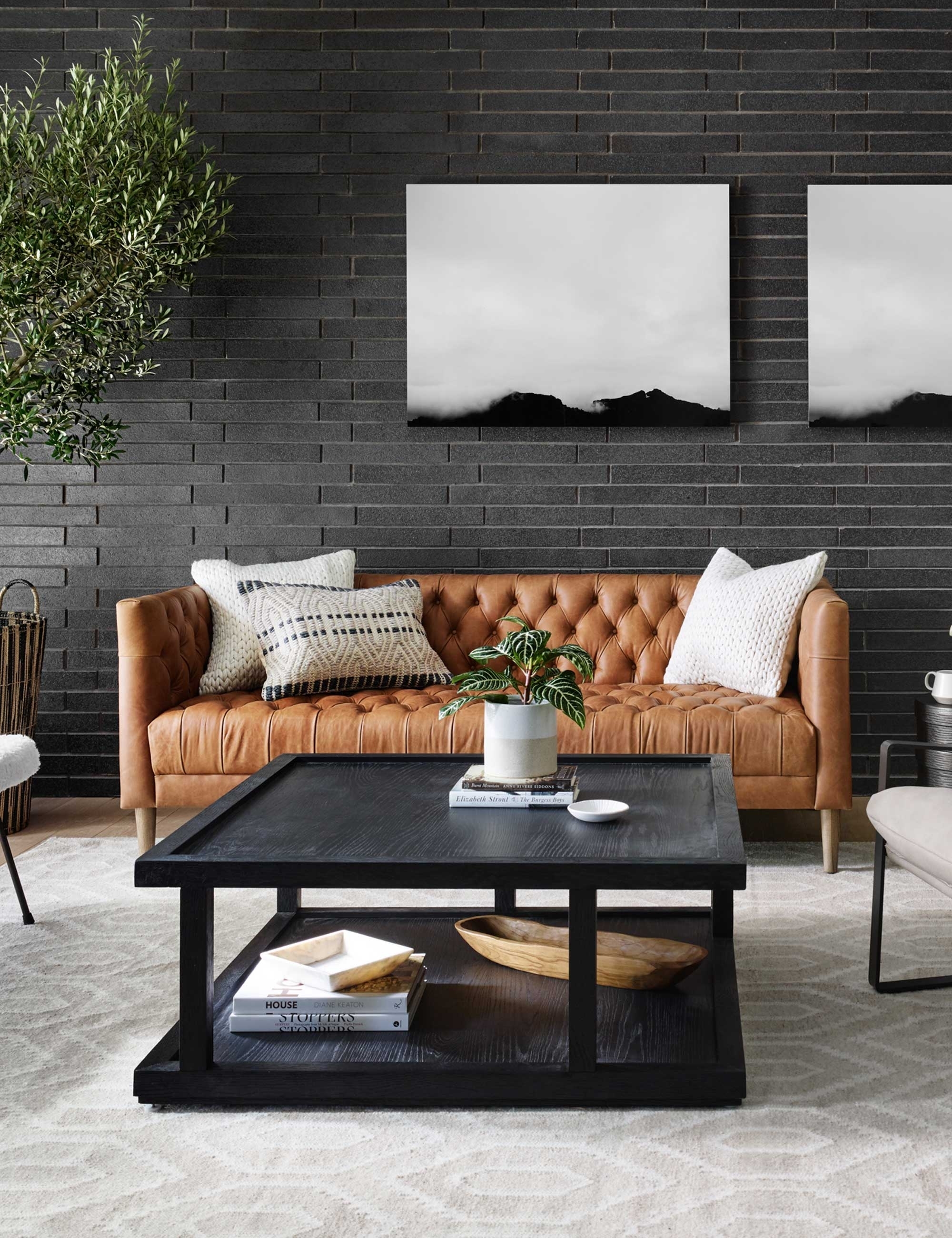 Breanne Leather Sofa - Image 1