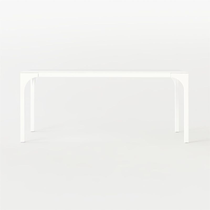 Aqua Virgo 72" Rectangular White Dining Table - Image 2