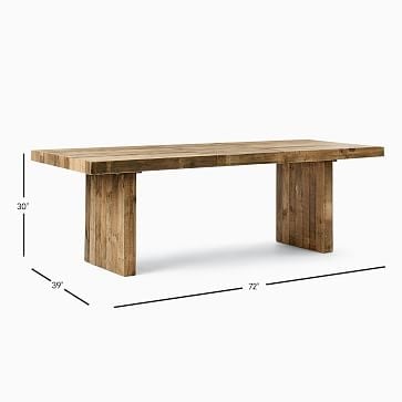 Emmerson(TM) Reclaimed Wood Expandable Dining Table, Chestnut Pine - Image 2