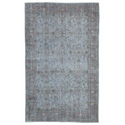 One-of-a-Kind Hand-Knotted 1960s Turkish Gray 5' x 9' Area Rug - Image 0