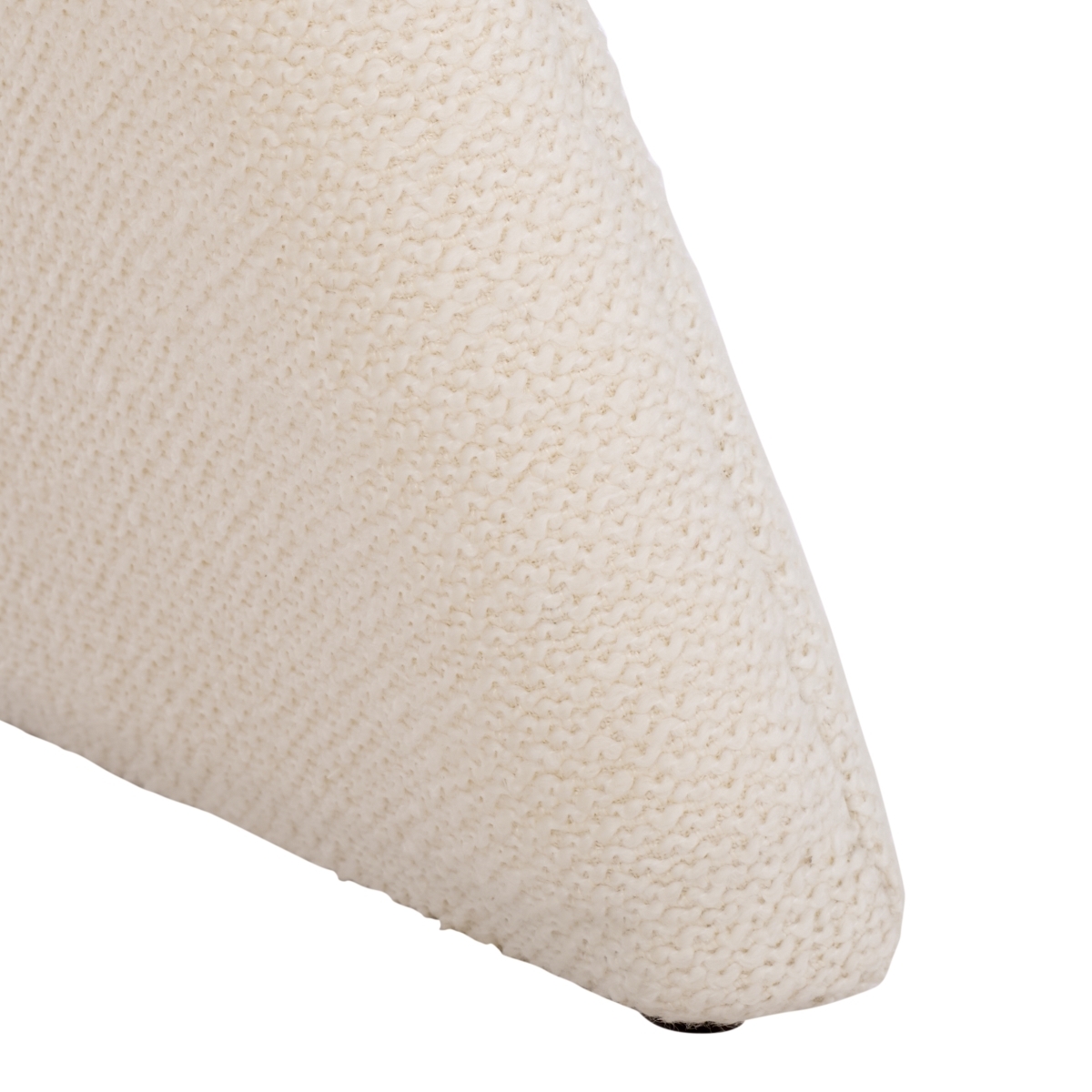 Tessabella Teddy Fabric Ottoman - Beige - Image 3