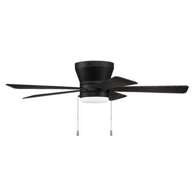 52" Belgica 5 - Blade LED Flush Mount Ceiling Fan - Image 0