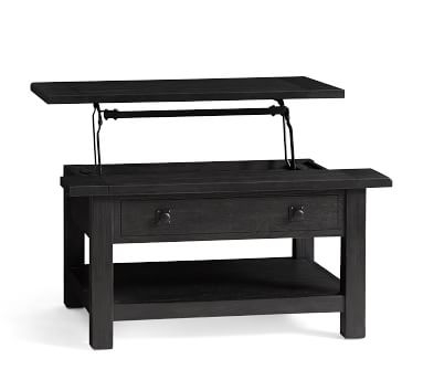 Benchwright Lift-Top Coffee Table, Blackened Oak, 36"L - Image 5