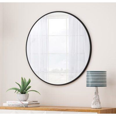 Circular Mirror Metal Framed Mirror Round Vanity Mirror Dressing Mirror - Image 0