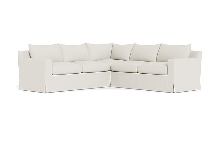 Sloan Slipcovered Corner 4-Seat Sectional Sofa - Image 1