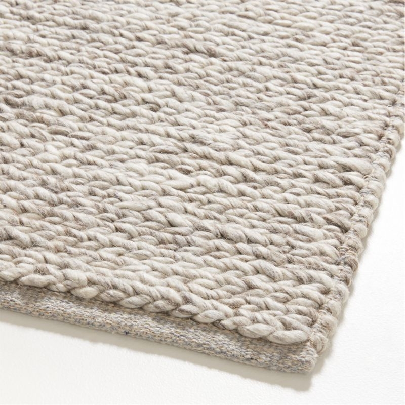 Bruges Performance Sweater Knit Silver Area Rug 6'x9' - Image 2
