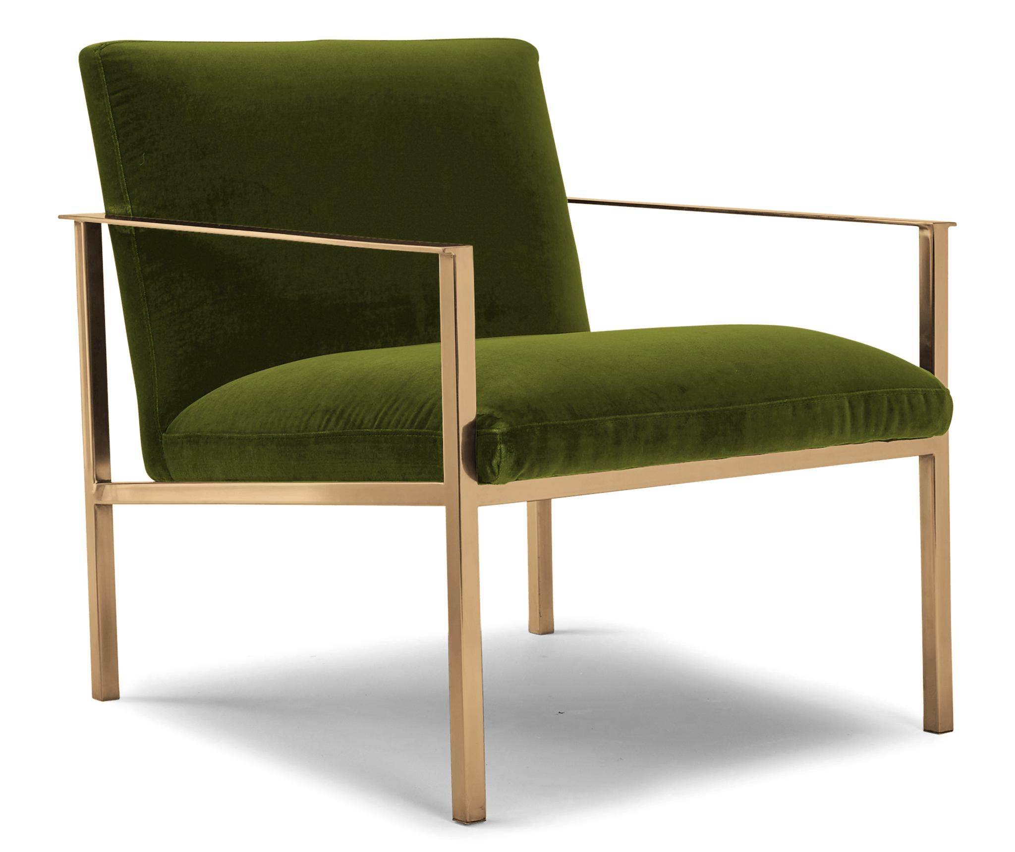 Green Orla Mid Century Modern Accent Chair - Royale Apple - Image 1