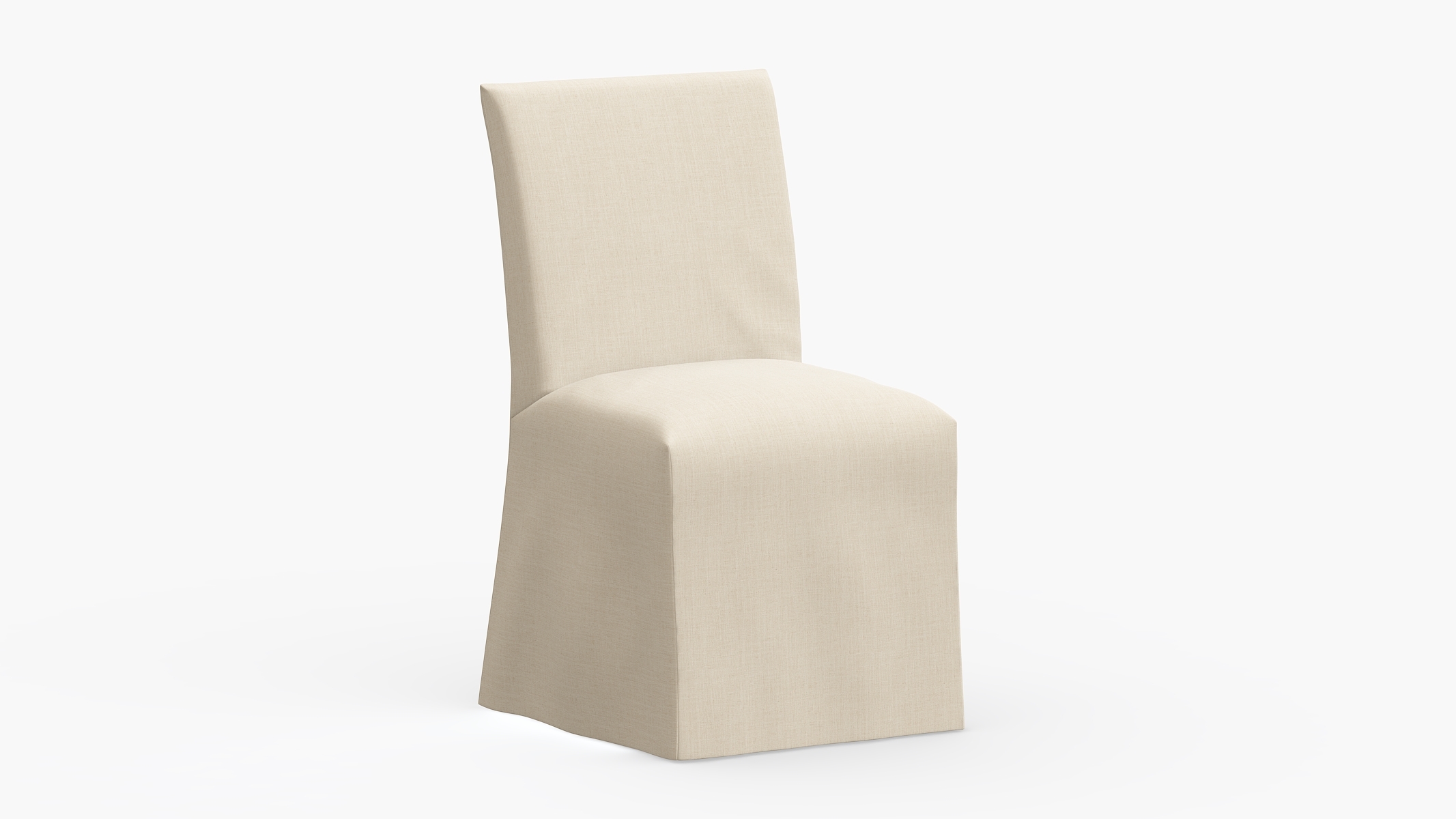 Slipcovered Dining Chair, Husk Everyday Linen - Image 0